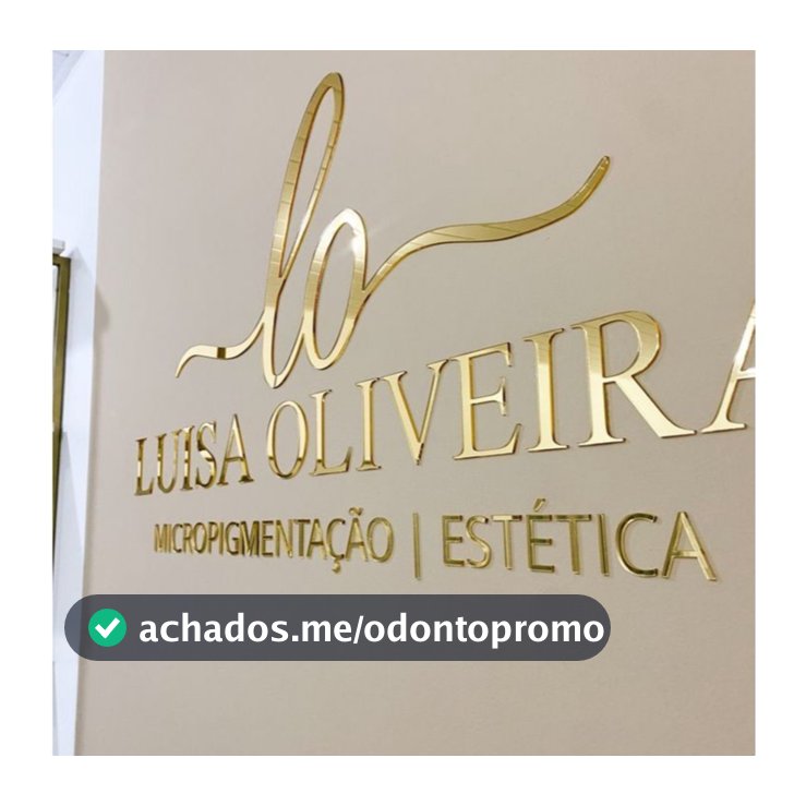 Logo em Acrílico Espelhado 2mm – Rosé, Dourado, preto ou Prateado