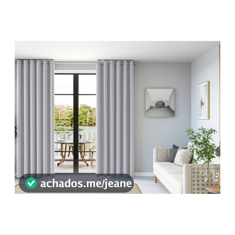 Cortina 3 x 2,80 m Blackout Quarto Sala Janela Evita Luz