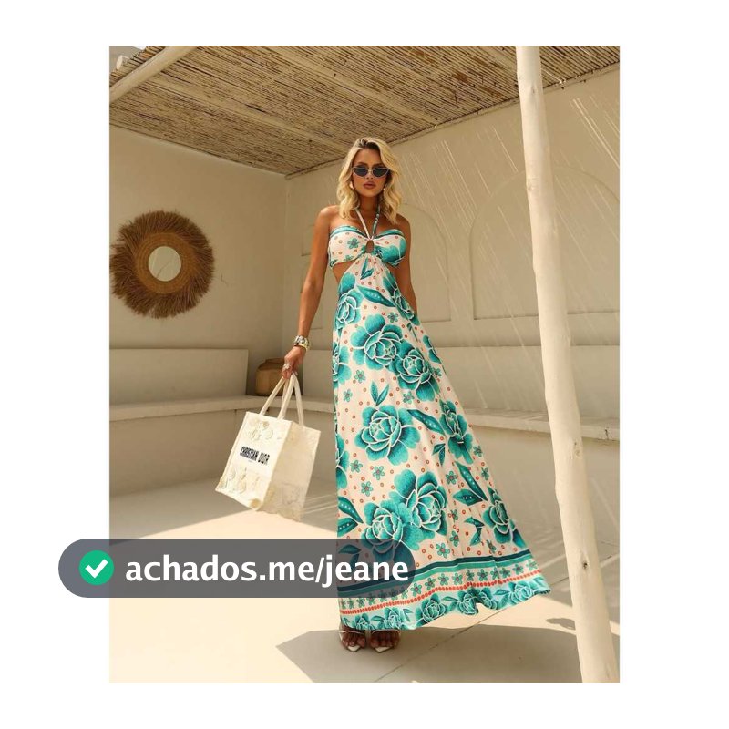 VESTIDO LONGO LUXU ESTAMPADO FLORAL DE AMARRAÇÃO CRUZADO NA FRENTE