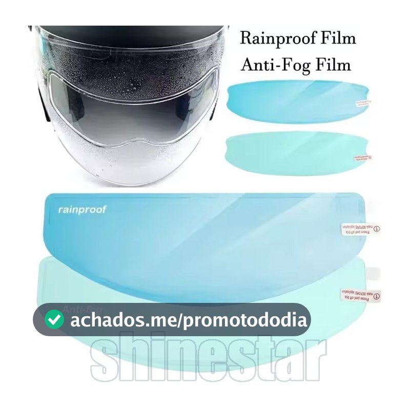 1/2/4 Conjuntos De Filme Antiembaçante À Prova De Chuva Para Capacete-Proteção De Lentes HD Direção De Segurança-Adesivo