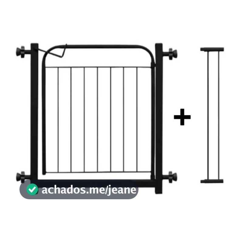 Grade Portão Pet Cachorro ( Até 153cm ) Proteção Portão Segurança Crianças Grade Com Alongador