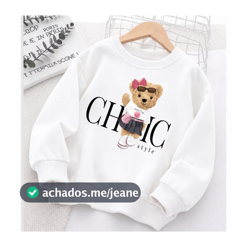 Blusa de Frio 2 ao 16 Menina Infantil Moletons Quentinhos