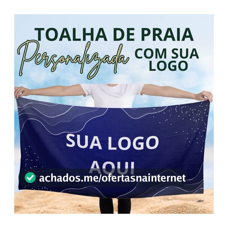 Kit 25 Toalhas de Praia Personalizadas com Sua Logo | Brindes Corporativos, Empresas, Aniversários e Eventos