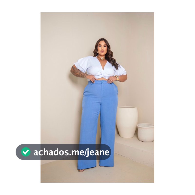 Calça de alfaiataria pantalona chiquerrima plus size e slim moda feminina