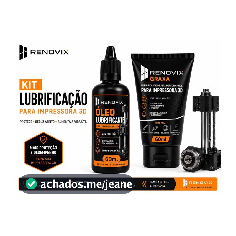 kit Oleo Lubrificante + Graxa Branca com PTFE