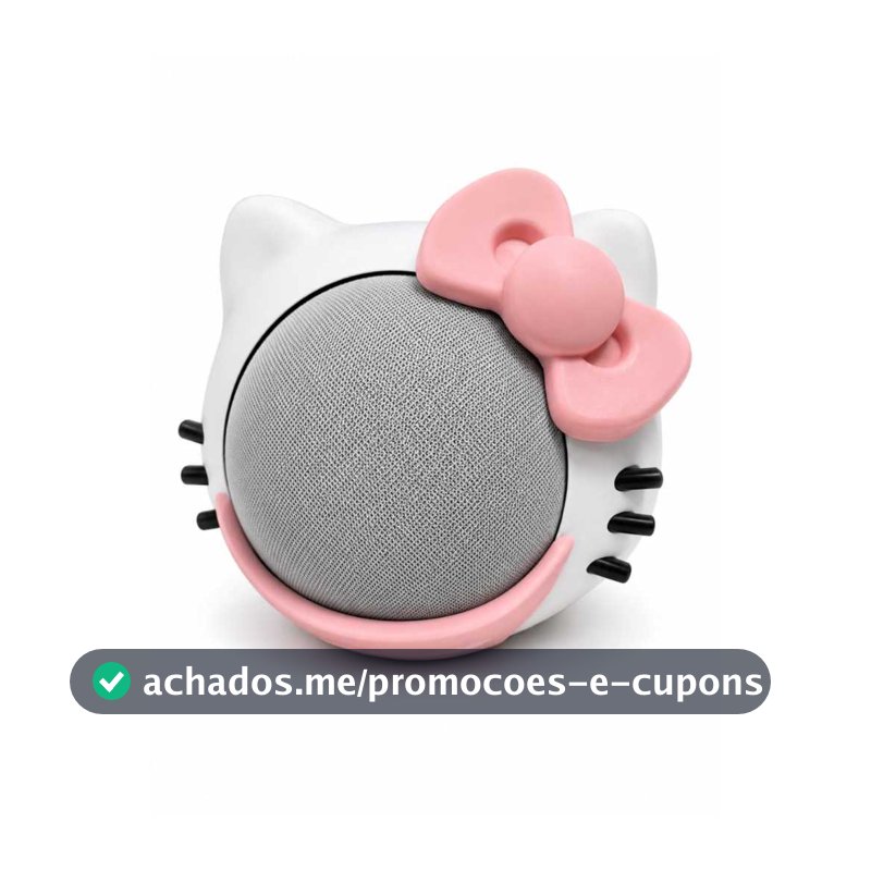 Suporte Alexa Echo Dot Gerações 4 e 5 Hello Kitty Em Impressão 3D Premium
