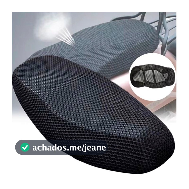 Capa Moto Térmica Banco Impermeável Moto Universal - Preta, Macia e Respirável！