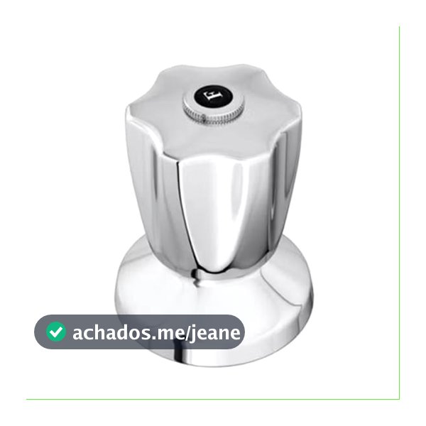 Acabamento Registro Deca Cromado para Banheiro Volante C50 - Metal 1/2 3/4