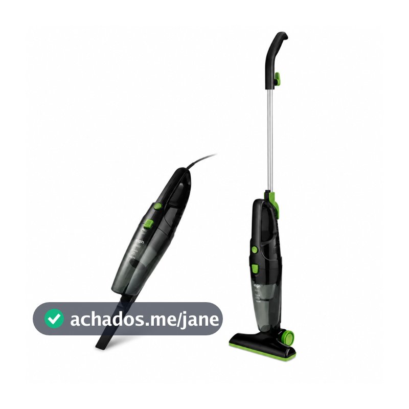 Aspirador de Pó Vertical 2 em 1 Portátil Elgin 1500W Preto