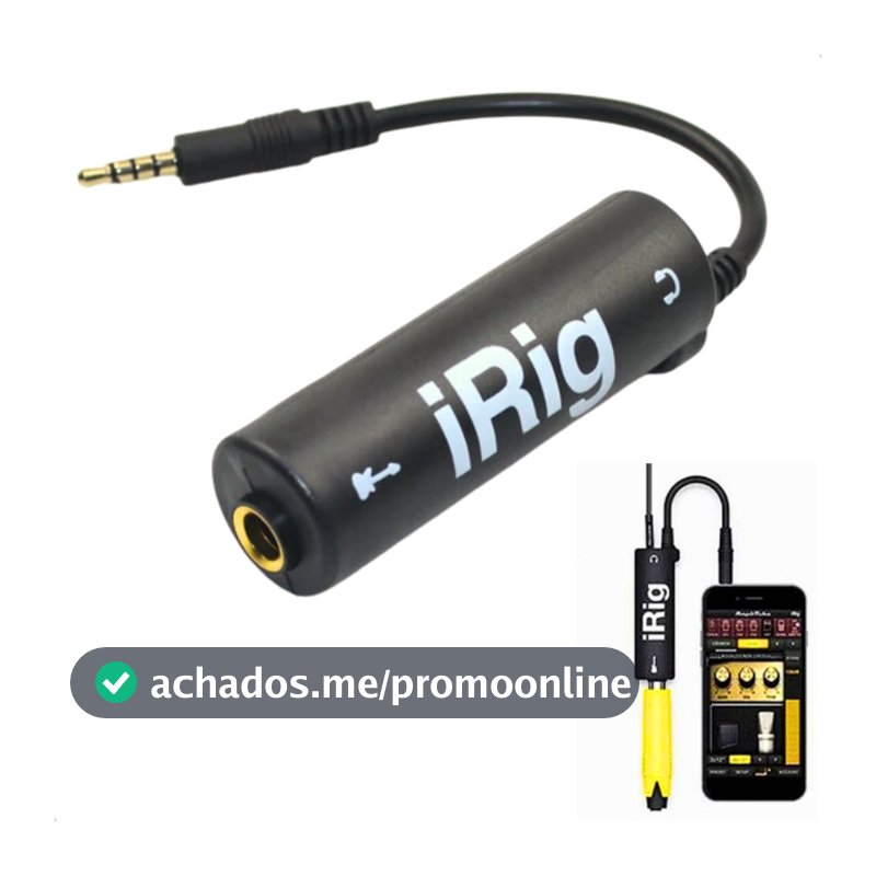 Interface De Áudio iRig P/ Instrumentos Celular Android Ios