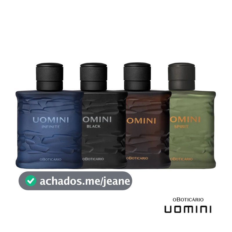 Uomini Colônia 100ml - Perfume Masculino (o Boticário): Clássico, Black, Spirit e Infinite