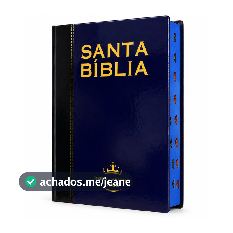 Bíblia Sagrada Evangélica Rvt Espanhol Capa Dura Azul Com Índice Letra Gigante - Santa Bíblia