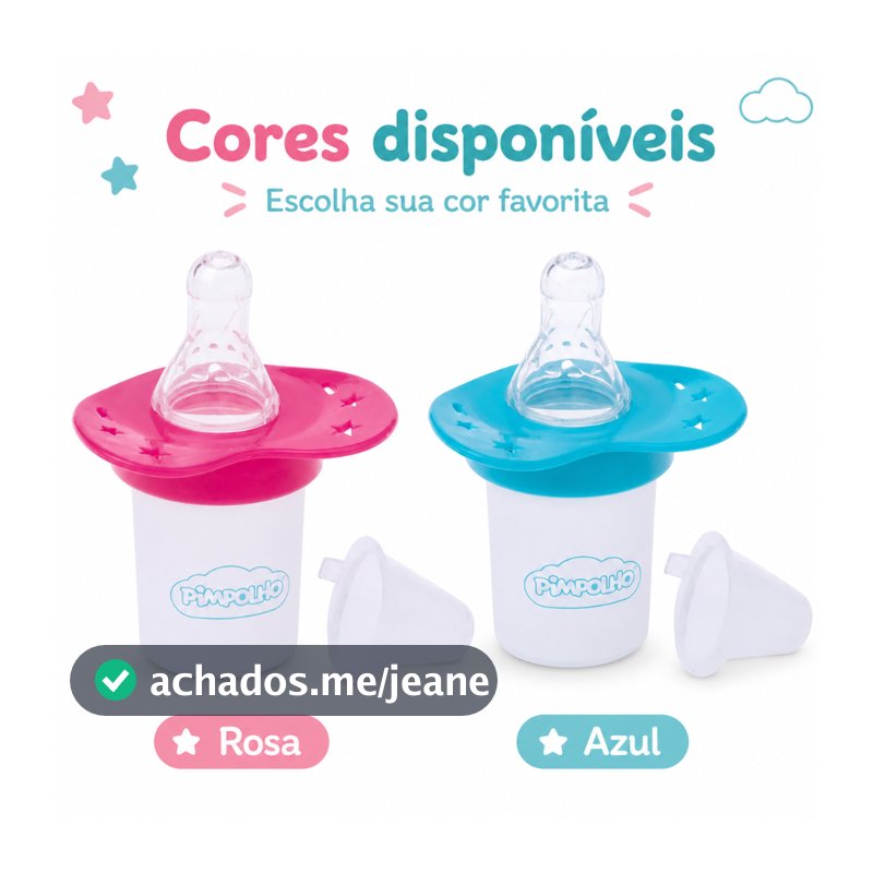 Dosador Porta Leite em Pó Pimpolho Com Bico E Tampa Infantil Bebê Viagem Passeio 240ml