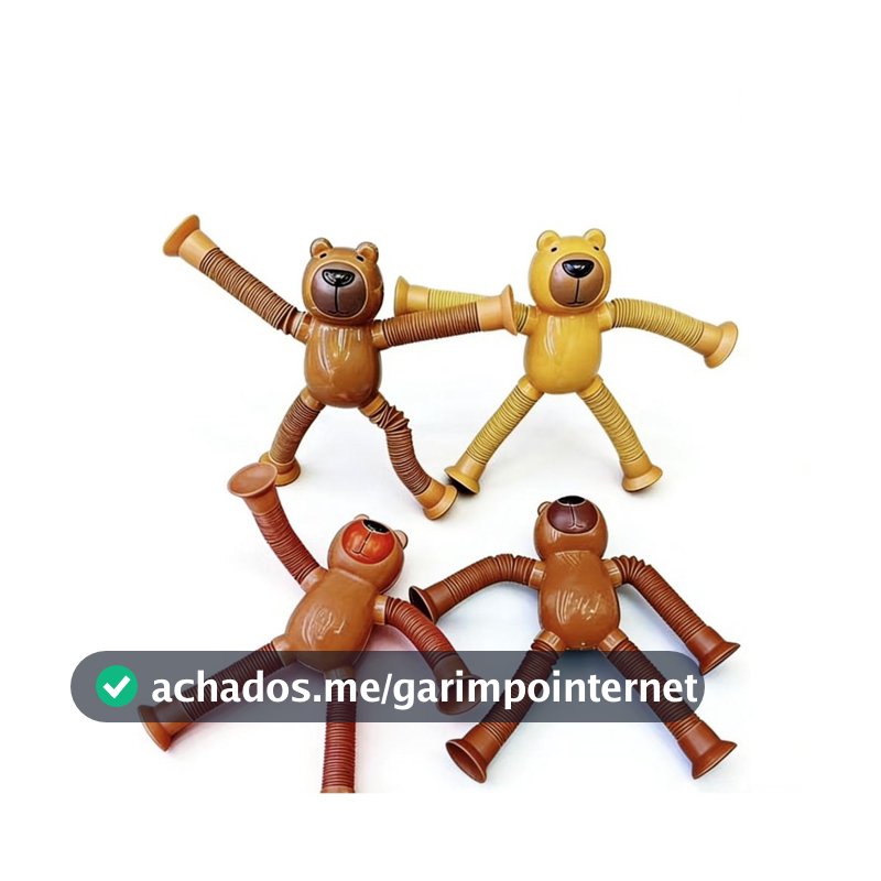 Brinquedo de Pelúcia com Tubo Extensível de Desenho Animado Capivara赠品