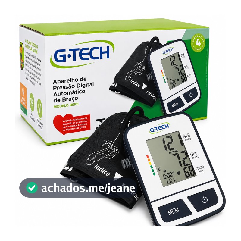 Aparelho Pressão Digital G-Tech BSP11 Braço Automático