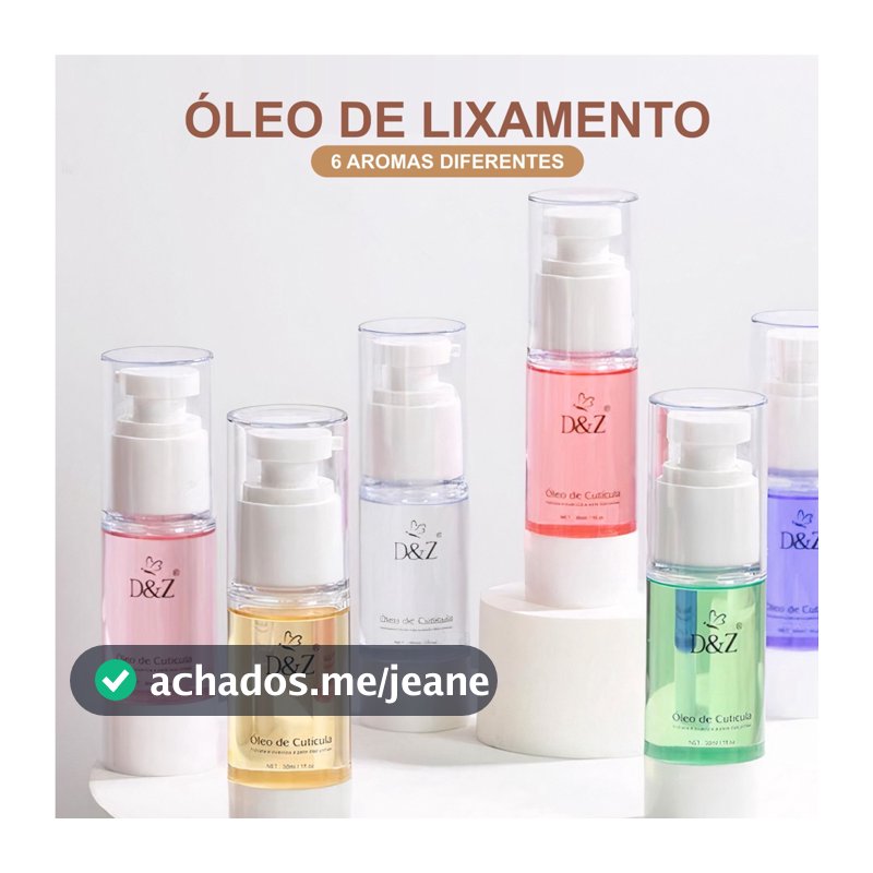Óleo De Lixamento Duo Hidratante De Cutícula D&Z Óleo Para Unhas 2 em 1