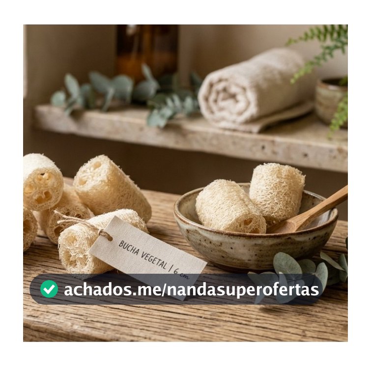 kit 10 Mini Buchas Vegetais (6 a 8 cm) Para Produção de Sabonete Artesanal-Mini Limpeza Esfoliante