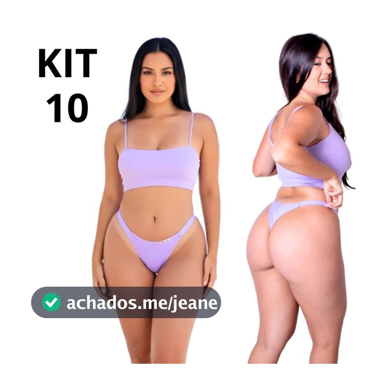 10 Calcinha Microfibra Fio Duplo Cós Alto Não Marca Roupa Confortável Sensual Biquini Marquinha