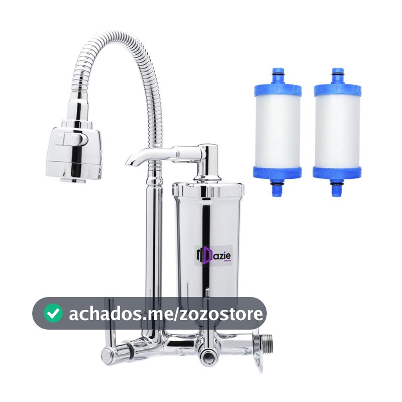 Torneira Com Filtro Cozinha Parede Gourmet + 1 Refil Extra