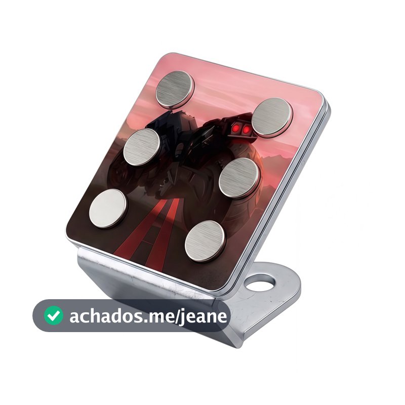 Suporte Celular Magnético 6 Imãs Moto Forte Seguro Universal Alta Velocidade
