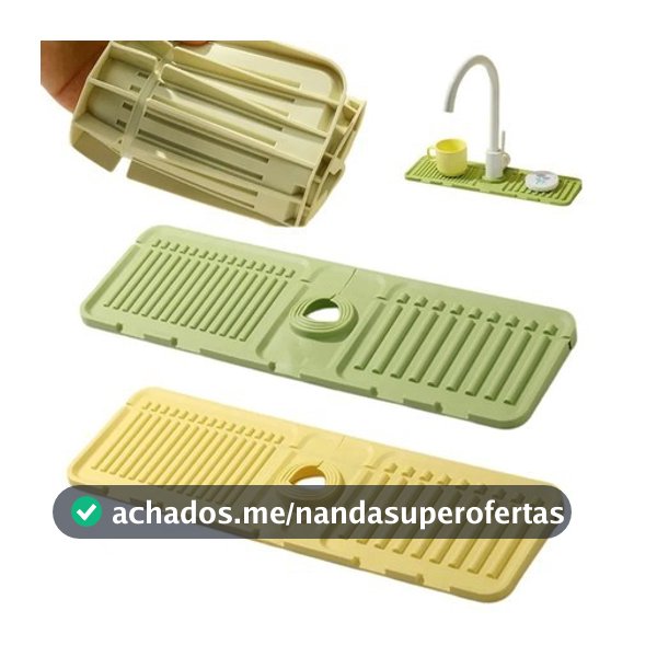 Protetor de Torneira Silicone - Tapete Absorvente Cozinha e Banheiro Segundo item pela metade do preço