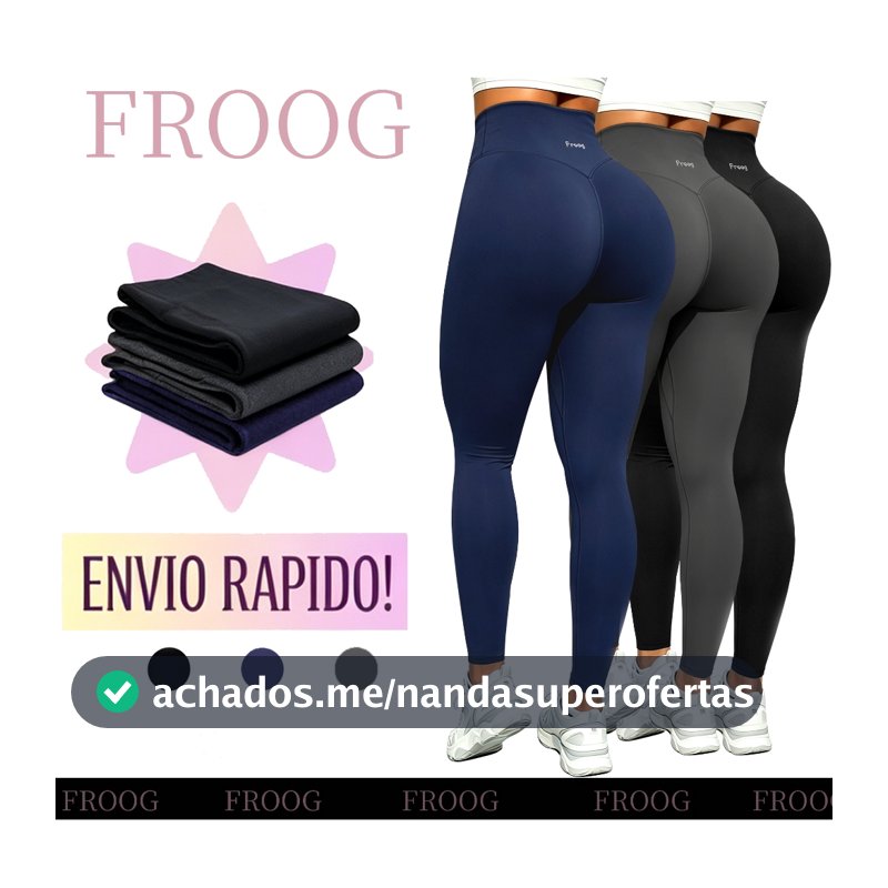 Calça Legging Esportiva Cintura Alta Com Bolso Empina Bumbum Zero Transparência Respirável Fitness Academia Yoga