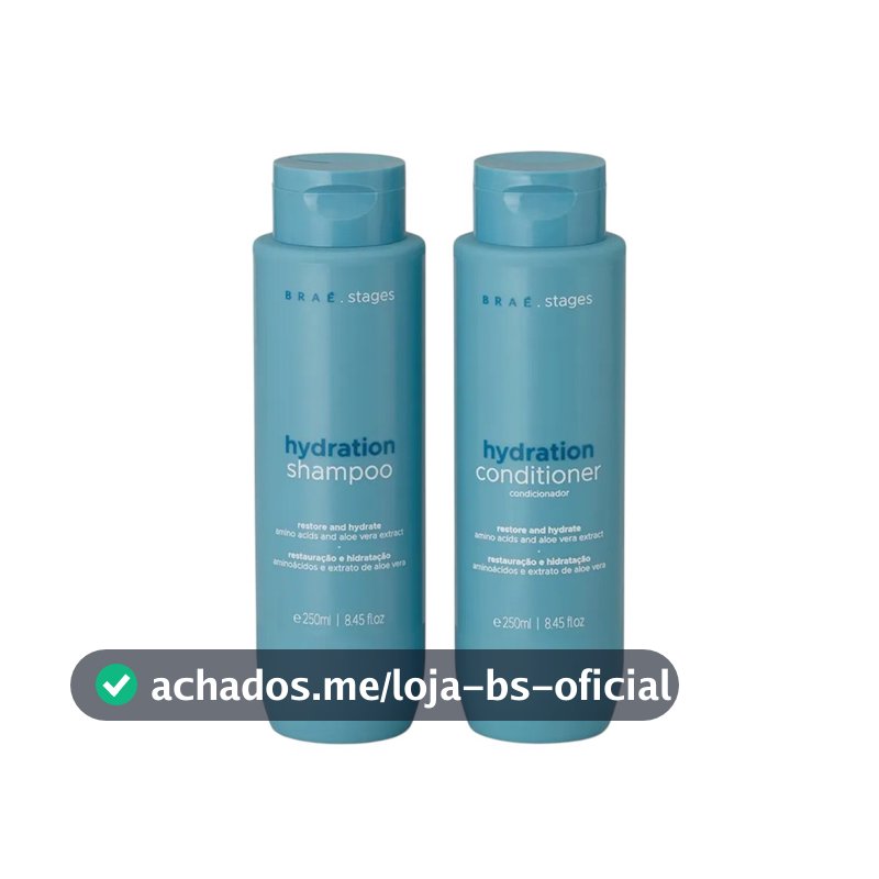 Kit Braé Stages Hydration Shampoo e Condicionador - 2x250ml