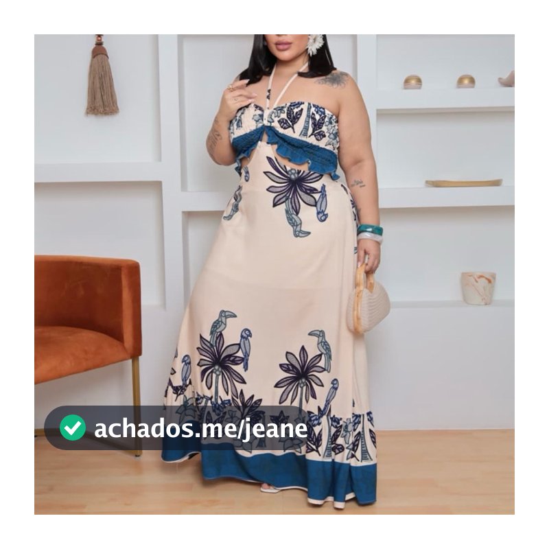 Vestido plus size 2 pçs