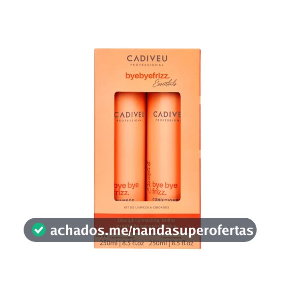 Kit Cadiveu Essentials Bye Bye Frizz Shampoo 250ml + Condicionador 250ml