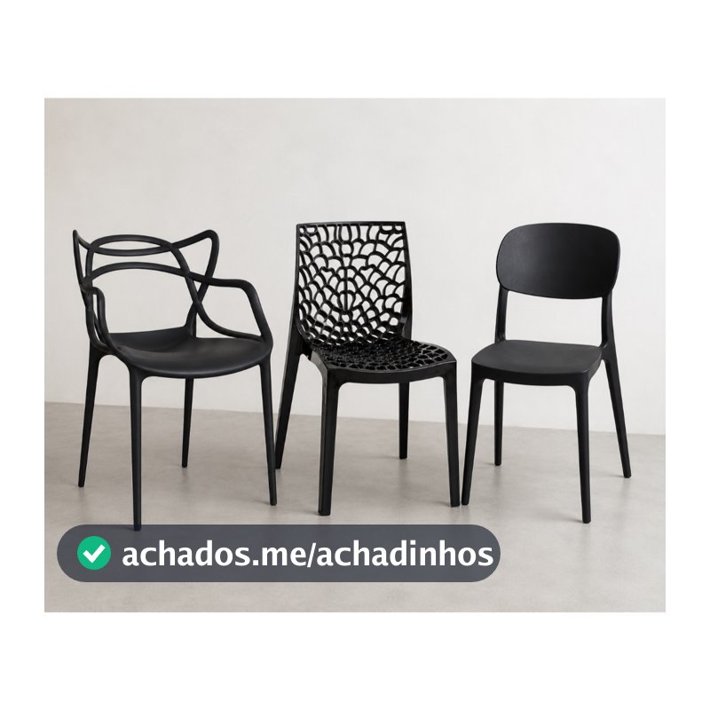 KIT 4 UNIDADES Cadeiras Allegra-Gruvyer-Nana Perfeita para Sala, Cozinha, Jardim e Área Gourmet