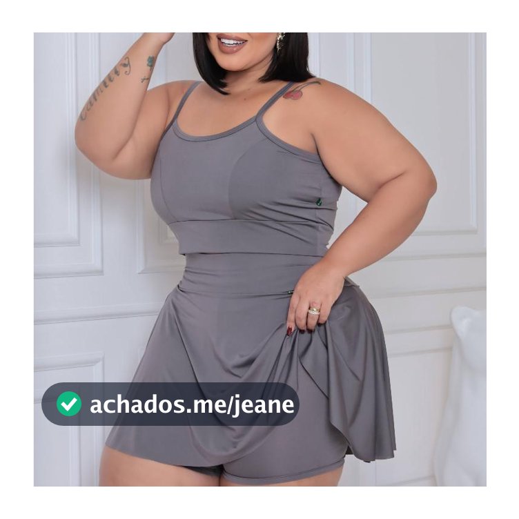 Roupa de academia plus size do M ao G3 zumba short saia e top bermuda modesta fitness