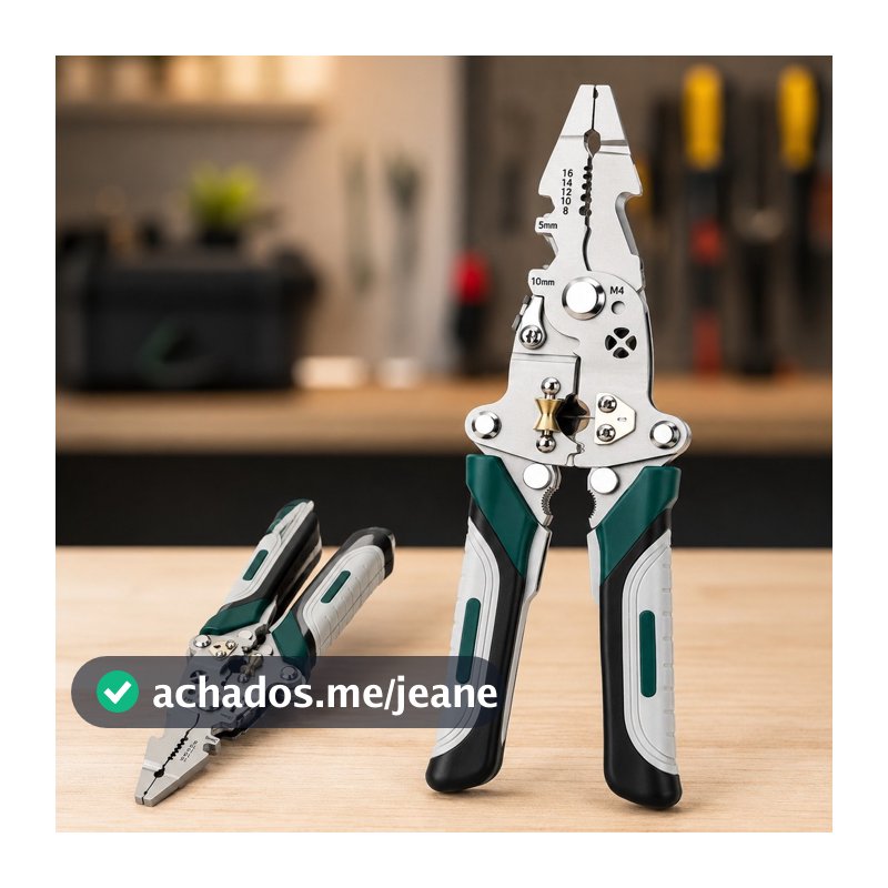 Alicate Automático Decapador Crimpador Eletricista Descacador Fios Decapador Fio Automático 18 Em 1