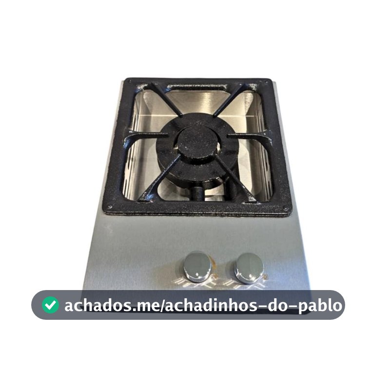 Bifeteira Guindani Platinum de Embutir Inox 36cm Gás GLP Queimador Duplo e Grelha