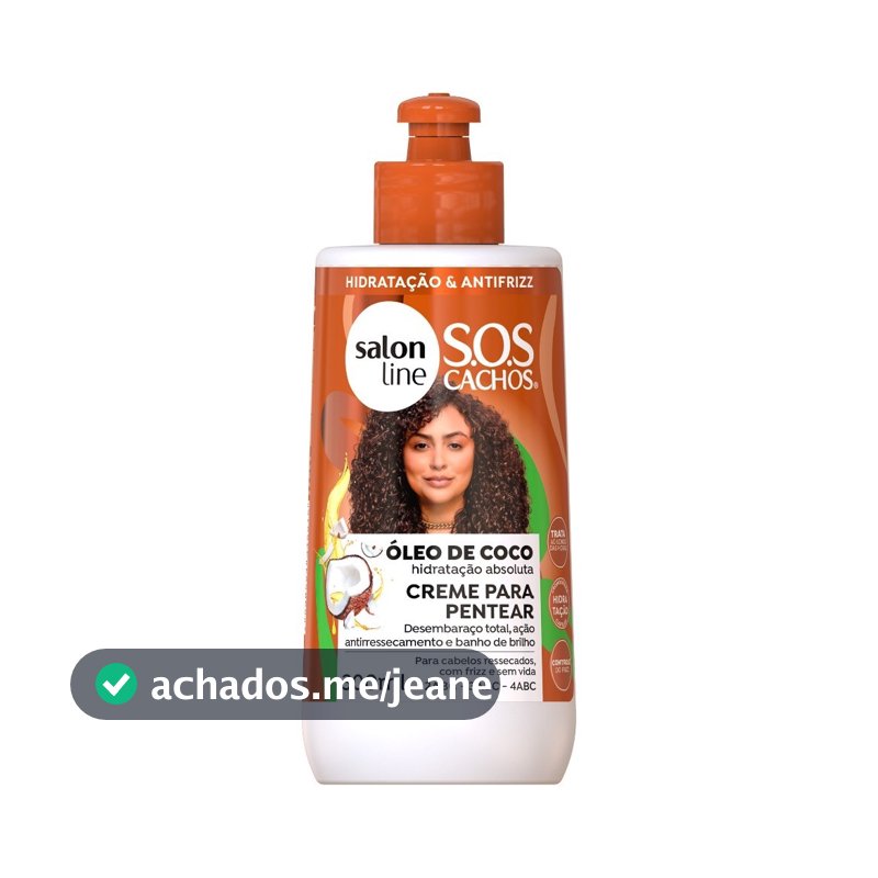 Creme para Pentear S.O.S Cachos Coco Tratamento Profundo 300ml