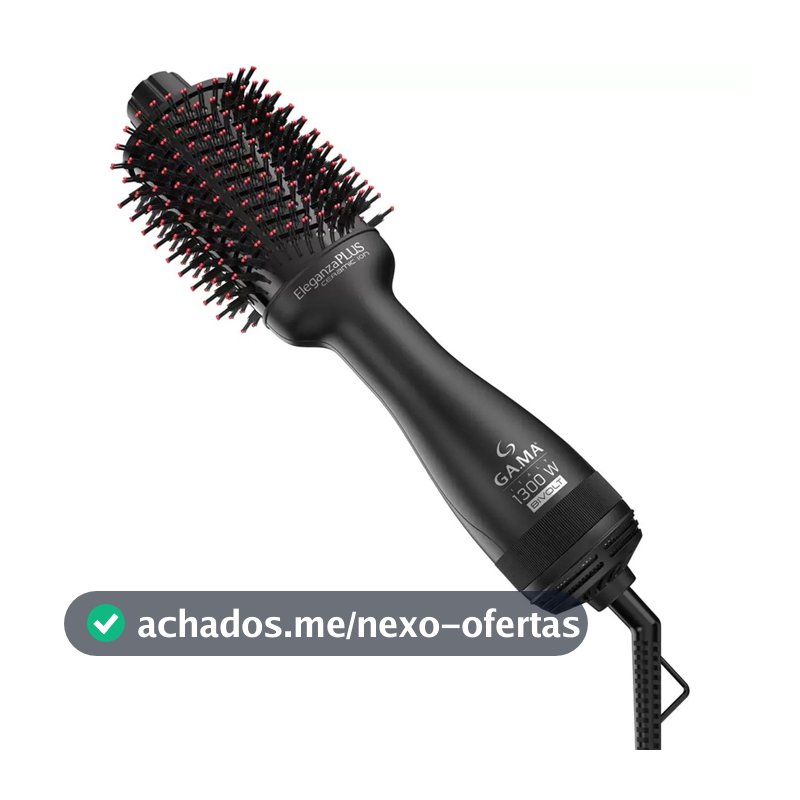 Escova Secadora Eleganza Plus Ceramic Ion Gama 1300W Bivolt