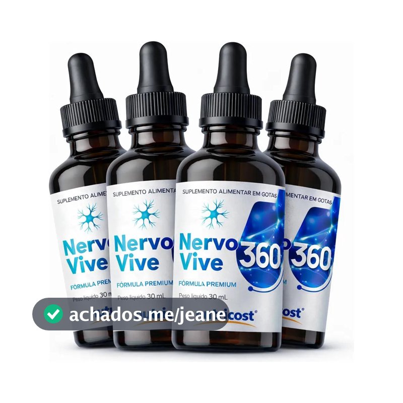 4 Nervo Vive 360 Suplemento Alimentar Em Gotas 30ml