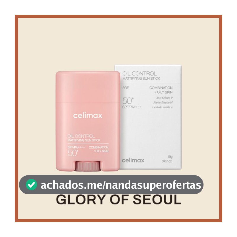 CELIMAX Oil Control Mattifying Sun Stick SPF/PA++++ 50+, 19g
