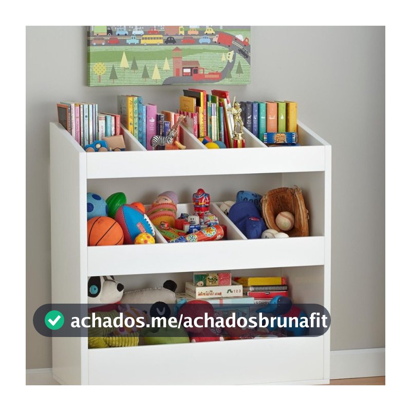 Baú Organizador Quarto Infantil p\Brinquedos Divisórias