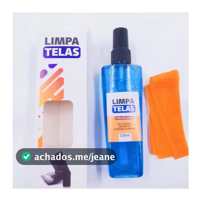Limpa Telas Start 120ml Multiuso com Pano Microfibras
