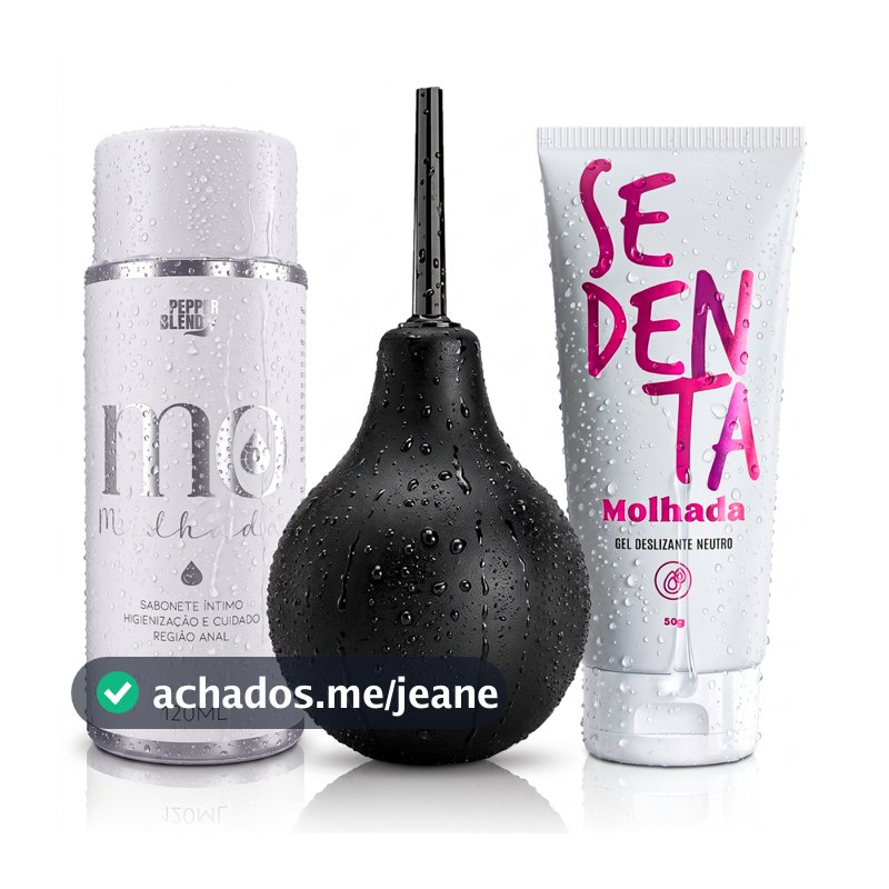 Kit Ducha Íntima Higiene Ginecológica 224ml 160ml Enema Sabonete Procto Anal Gel Lubrificante Neutro