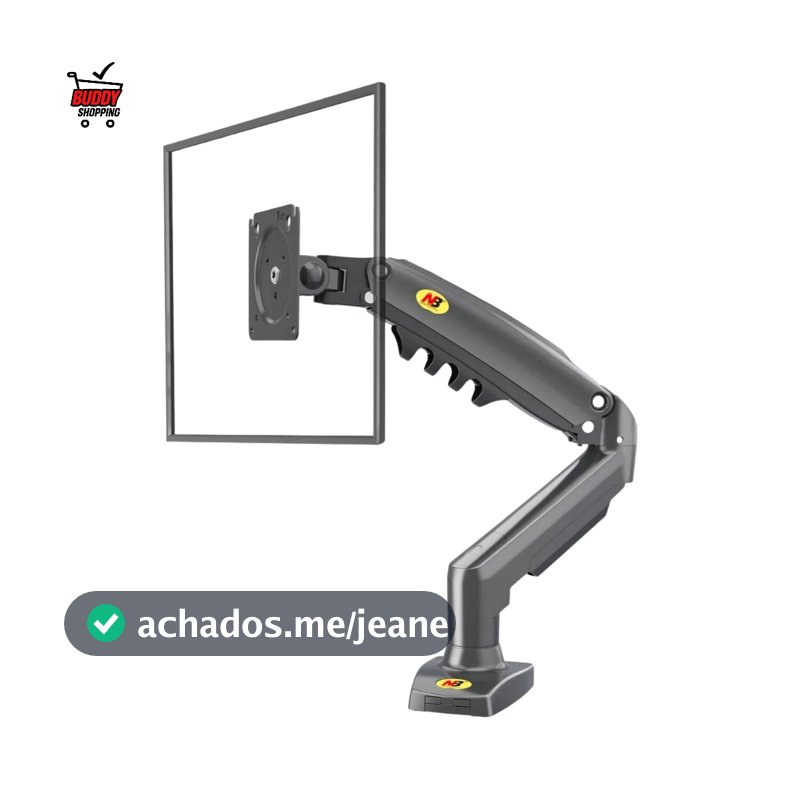 Suporte North Bayou Nb F80 de Mesa Para Tv Monitor de 17" Até 30" Preto