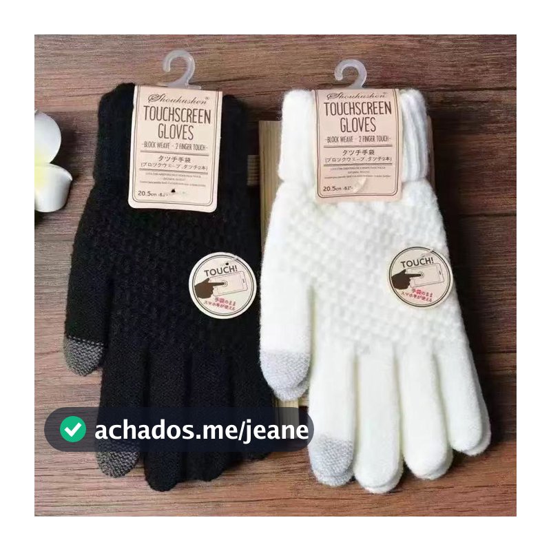 Luvas De Inverno Tricotadas De Lã Quentes Para Inverno Para Touch Screen / Luvas De Inverno