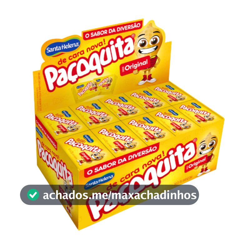 Paçoca Quadrada Paçoquita C/50 Unidades 1kg Festa Junina Santa Helena