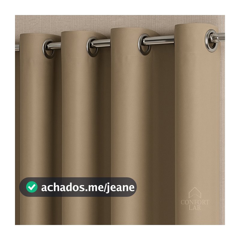 Cortina Blackout em Tecido Premium 5,00x2,80m Conforto e Bloqueio Total de Luz para Sala e Quarto