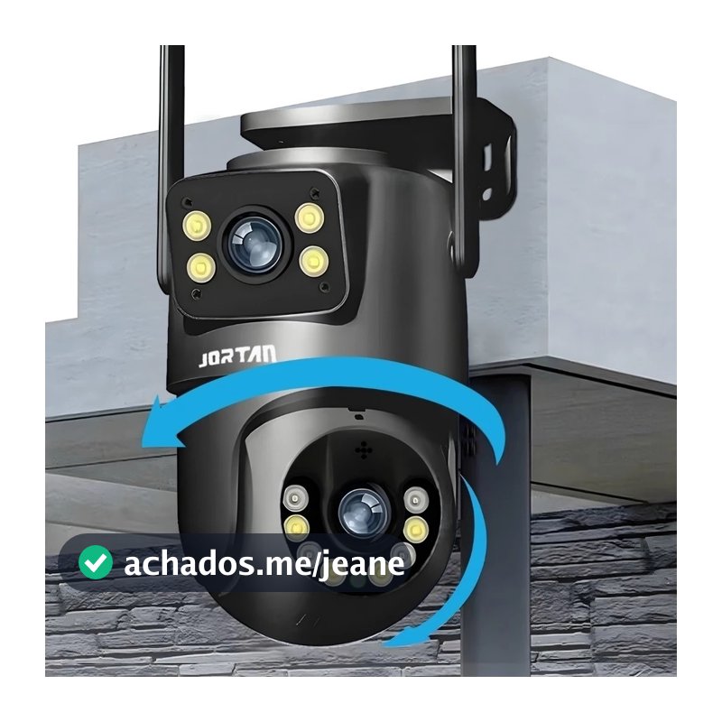 Câmera De Segurança a Prova de água Lente Dupla APP Yousee/ Icsee IP66 Camera IP WiFi 360