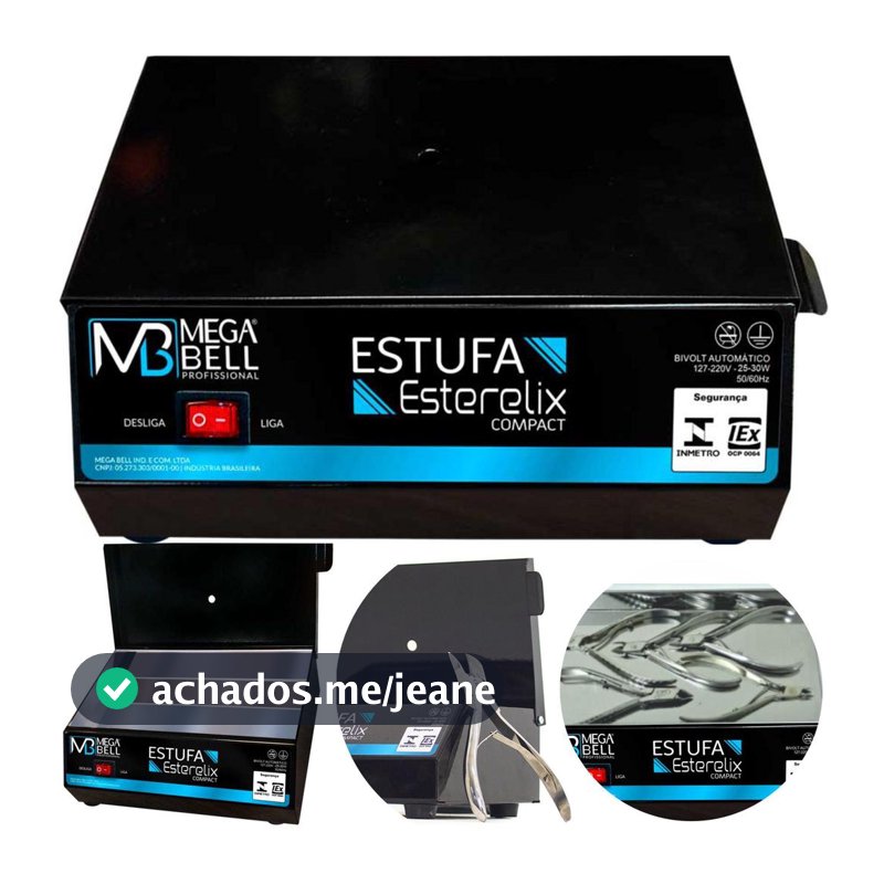 Estufa Manicure Forninho Esterilizador Alicate Mega Bell