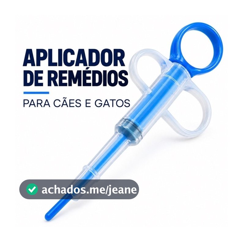 Seringa Aplicador de Remédios Comprimidos Pet Cachorro Gato