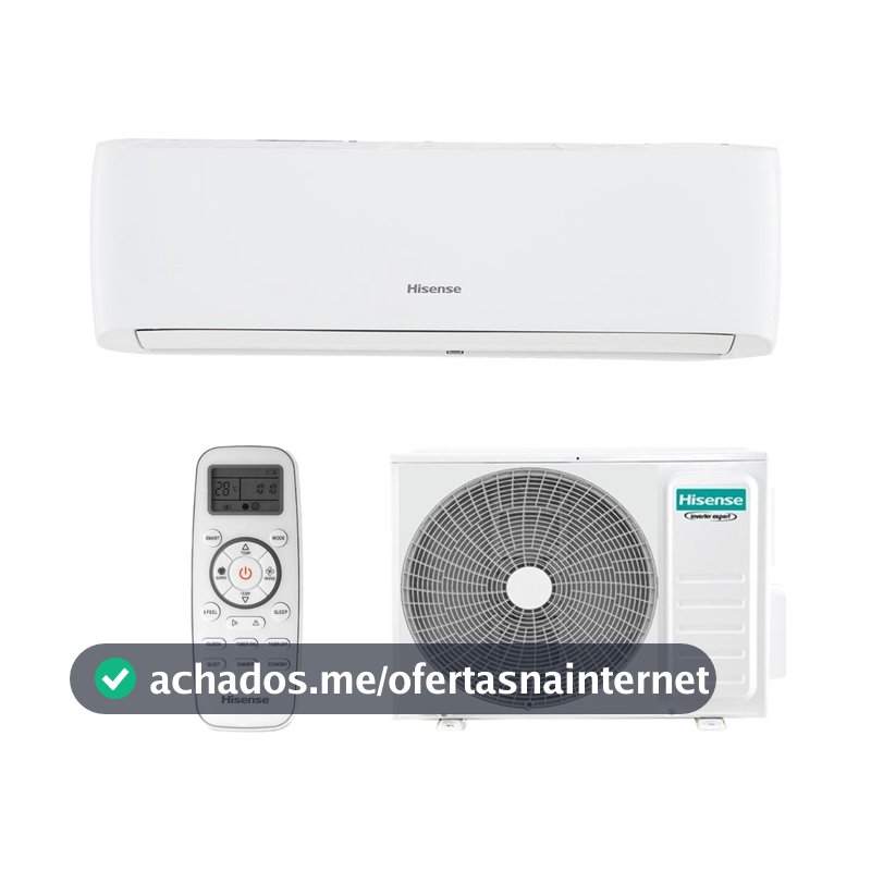 Ar Condicionado Split Hi-wall Hisense Eco Plus 18000 Btus Frio As-18tw2rgsck00 Inverter 220v