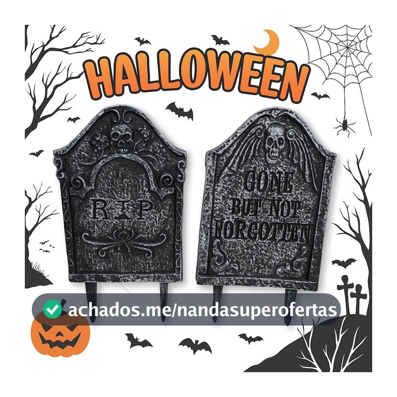 Lápide Halloween Decoração Enfeite Dia Das Bruxa Jardim Catacumba Para Festas Decoração Decorativo Festas