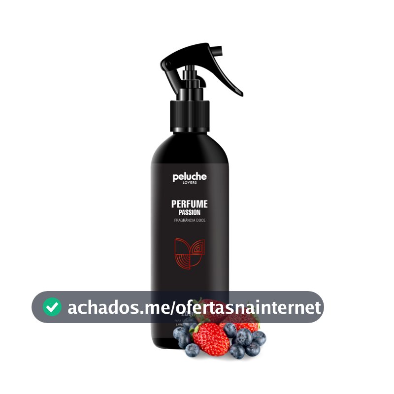 Perfume Pet Passion 200ml Peluche Colônia para Cães e Gatos Fragrância Marcante